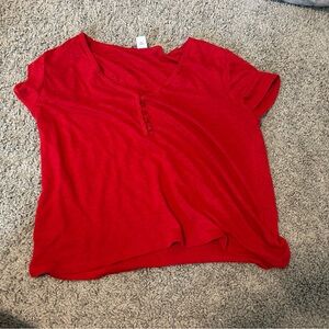 Old Navy Red Polo T-Shirt Relaxed Fit